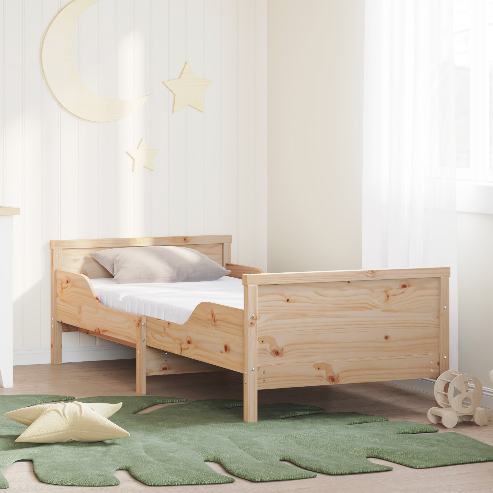 Utvecklingsbar Skummadrass 80 x 200 cm Vit