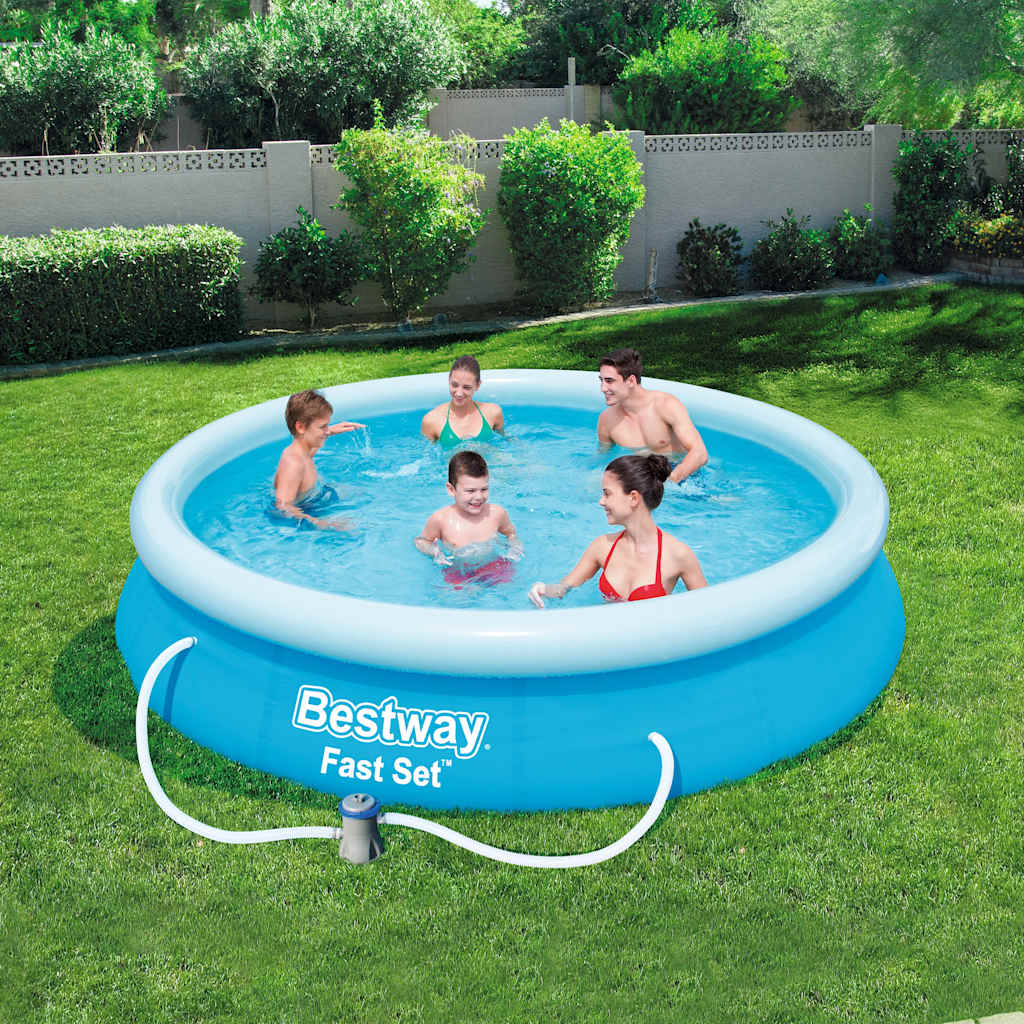 Trädgårdspool Fast Set 366x76 cm 57274