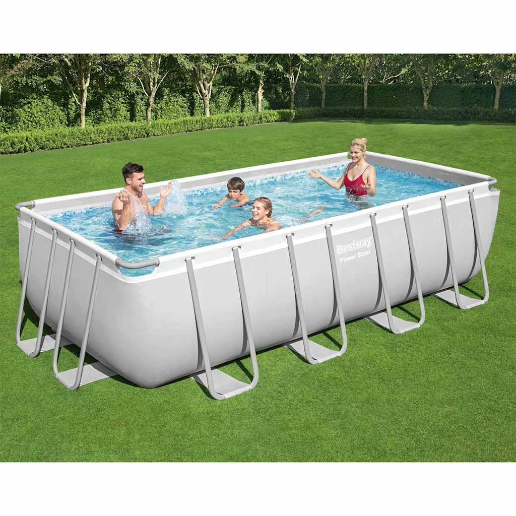 Pool Power Steel rektangulär 488x244x122 cm