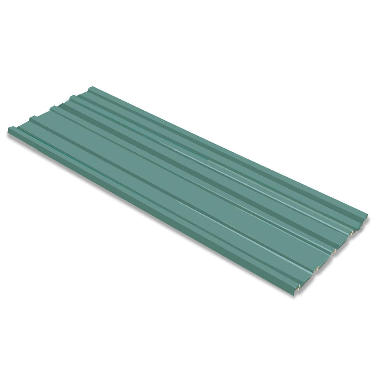 Takpanel 12 st Grön 129 x 45 cm Galvaniserat stål