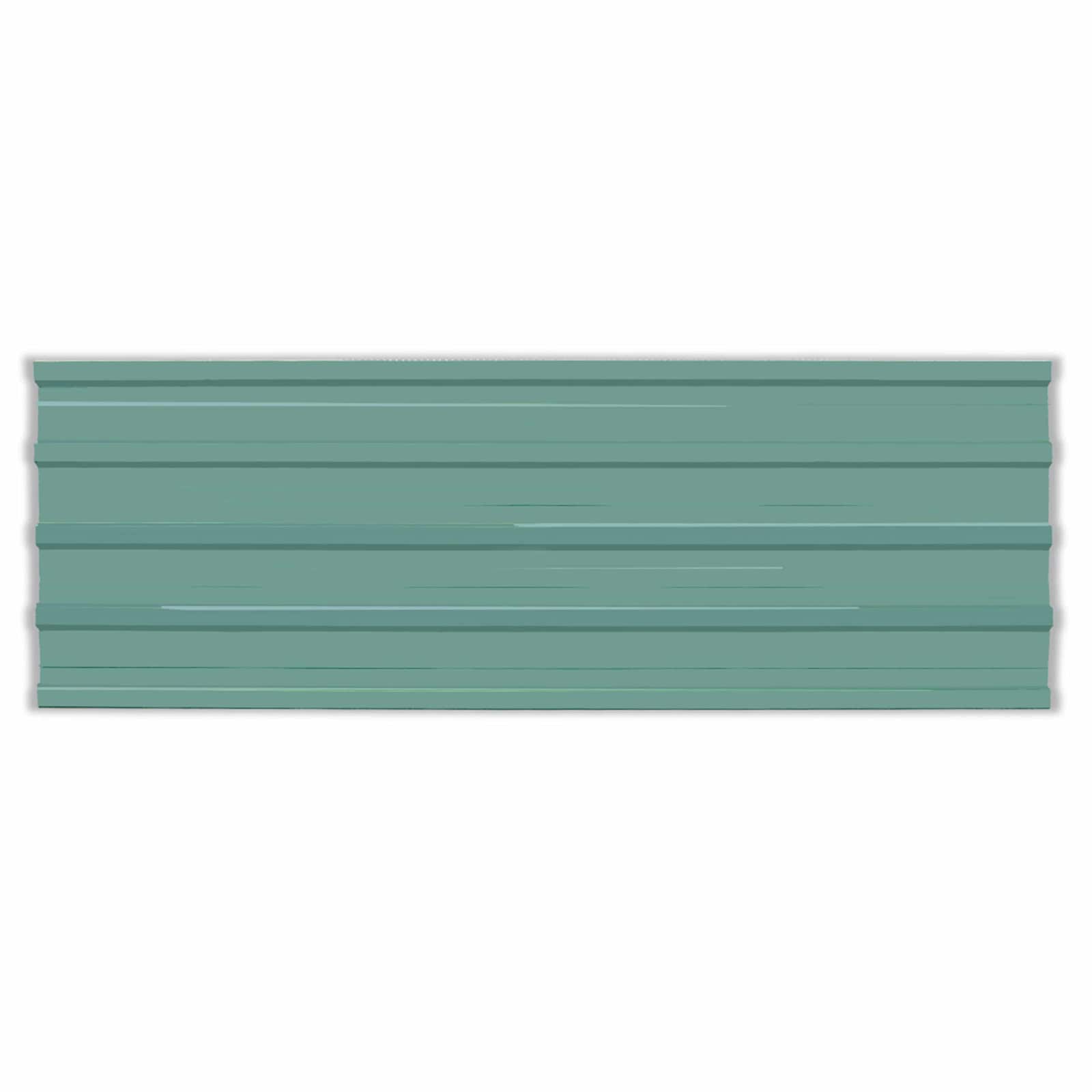 Takpanel 12 st Grön 129 x 45 cm Galvaniserat stål