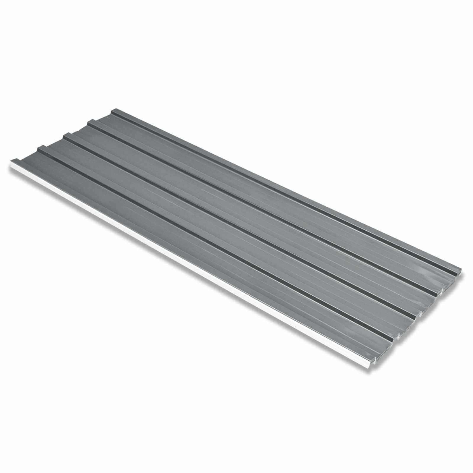 Takpanel 12 st Grå 129 x 45 cm Galvaniserat stål