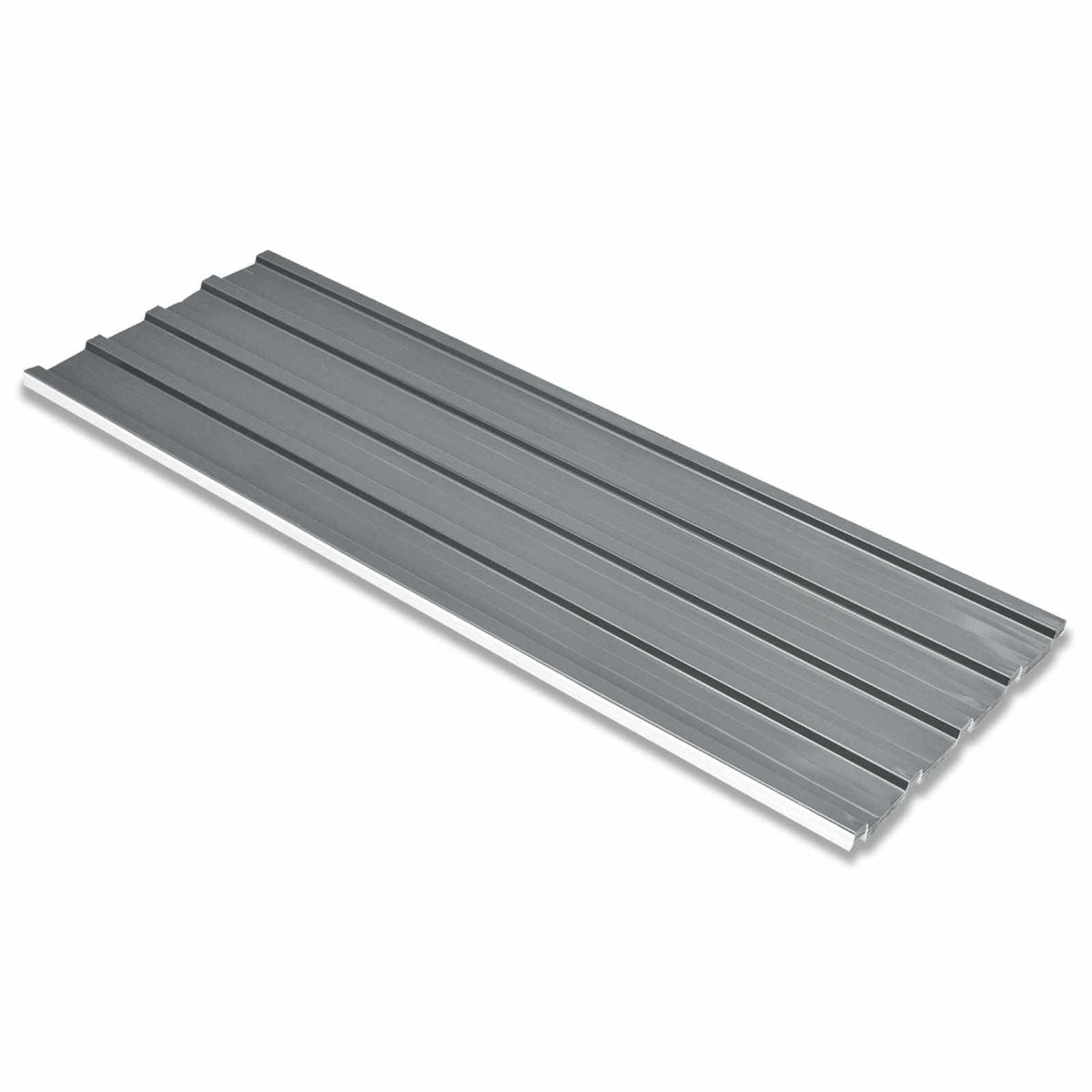 Takpanel 12 st Grå 129 x 45 cm Galvaniserat stål
