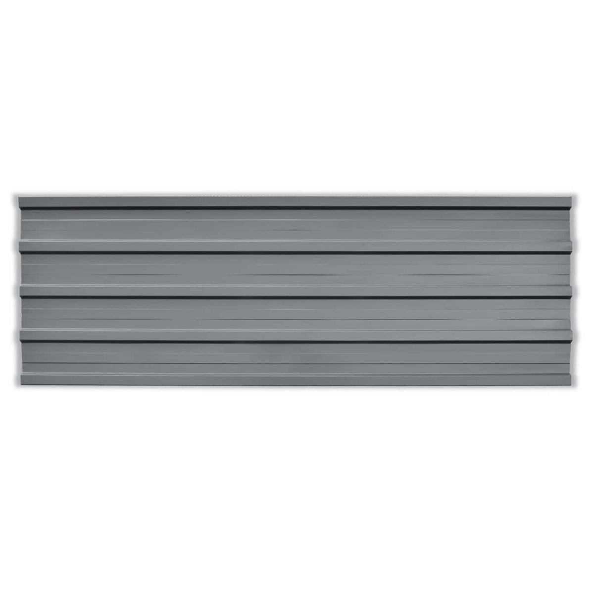 Takpanel 12 st Grå 129 x 45 cm Galvaniserat stål
