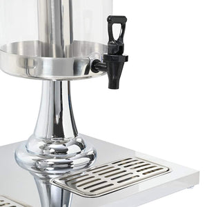 Dubbel juicebehållare rostfritt stål 2 x 8 L