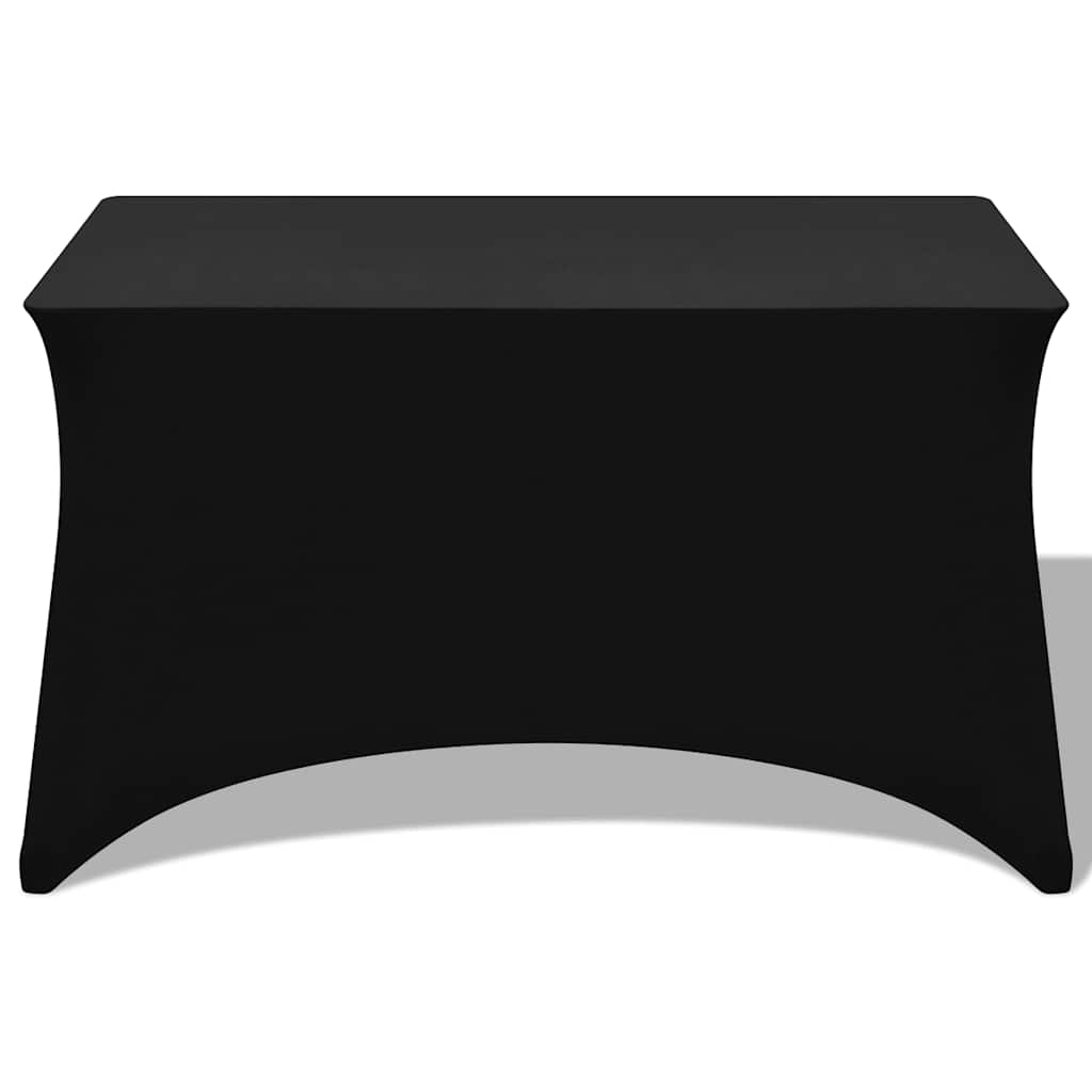 Bordsöverdrag stretch 2 st svart 183x76x74 cm