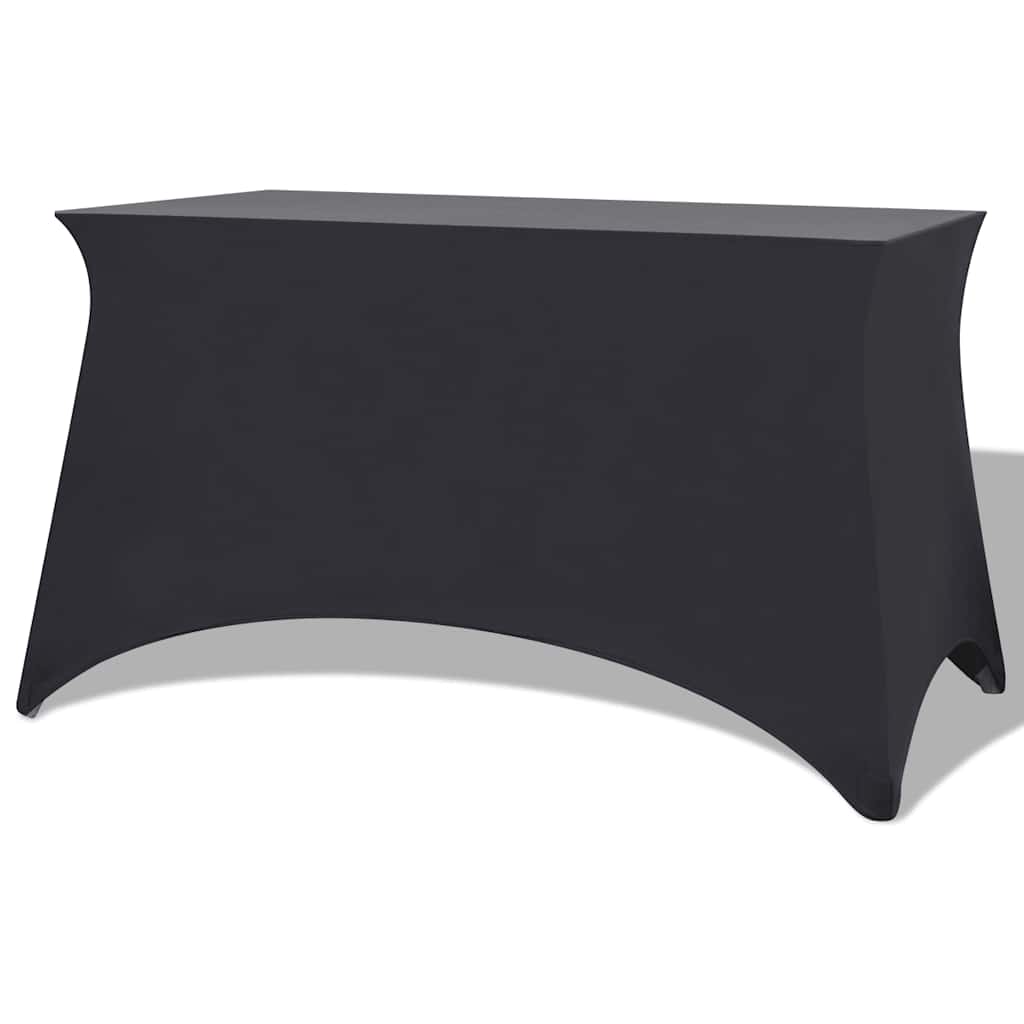 Bordsöverdrag stretch 2 st antracit 183x76x74 cm
