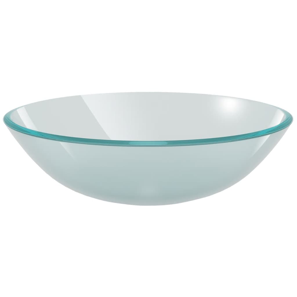 Handfat i härdat glas 42 cm frostat