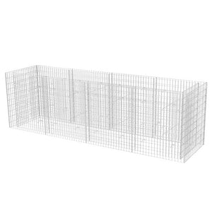 Planteringsgabion upphöjd stål 360x90x100 cm