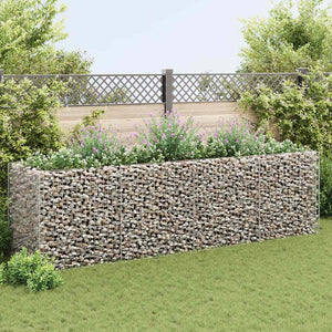 Planteringsgabion upphöjd stål 360x90x100 cm
