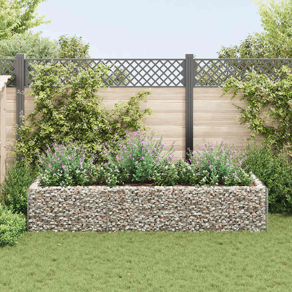Planteringsgabion upphöjd stål 270x90x50 cm