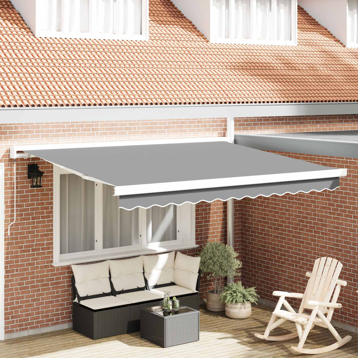 Markisram Vit 300 x 250 cm Aluminium