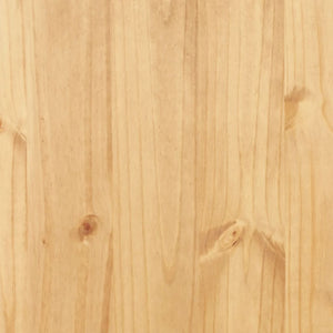 Bokhylla i mexikansk Coronastil med 3 hyllor furu 80x29x100 cm