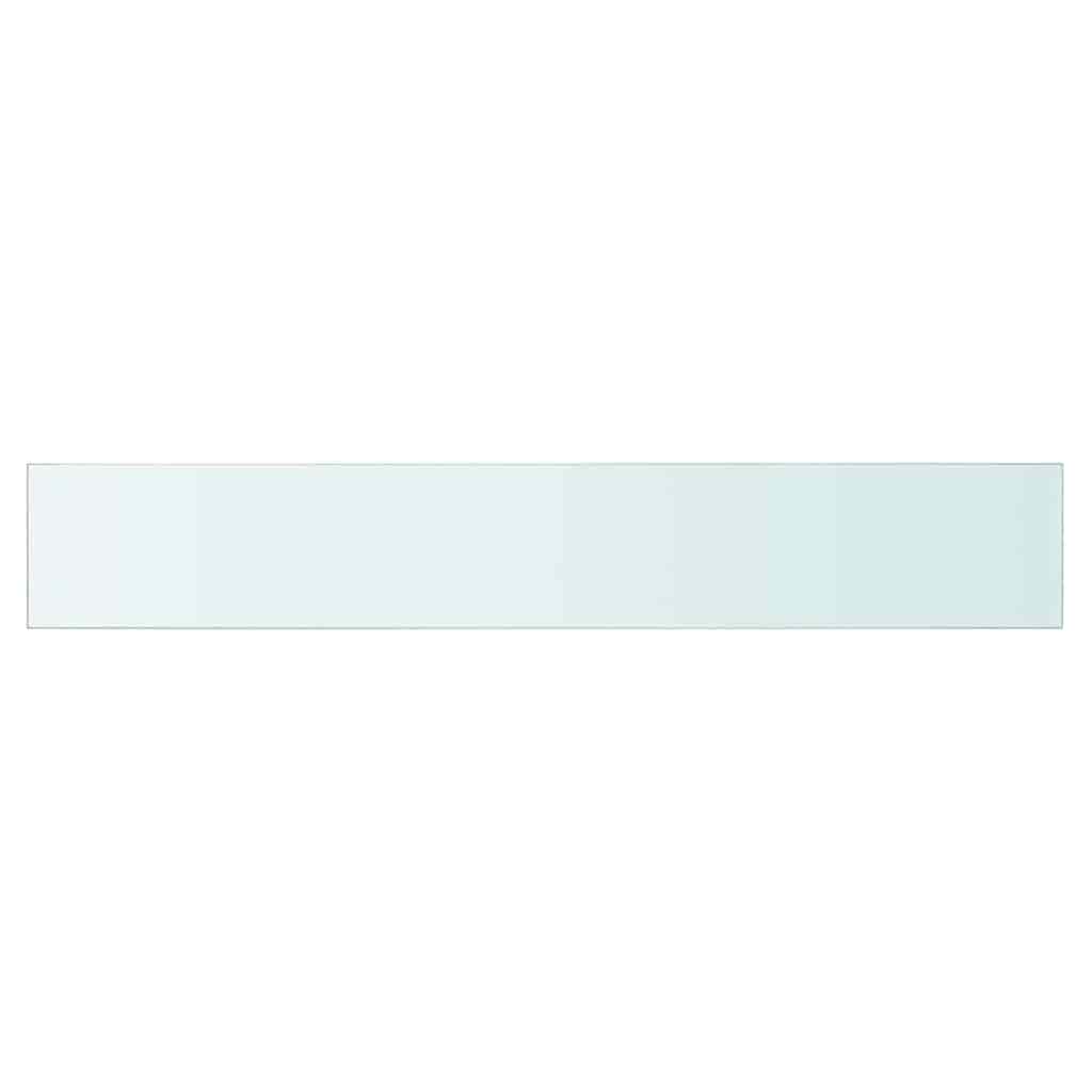Hyllplan glas genomskinlig 80x12 cm