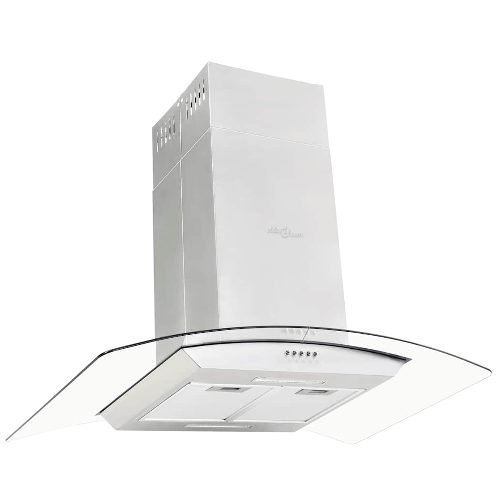 Köksfläkt för köksö 90 cm rostfritt stål 756 m³/tim LED