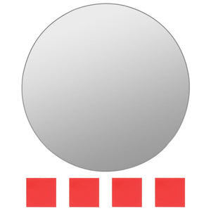 Väggspeglar 7 st rund glas