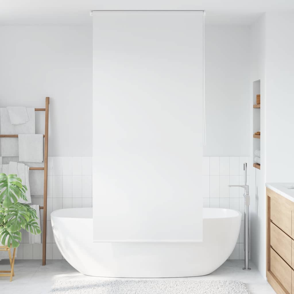Rullgardin för dusch 80x240 cm vit