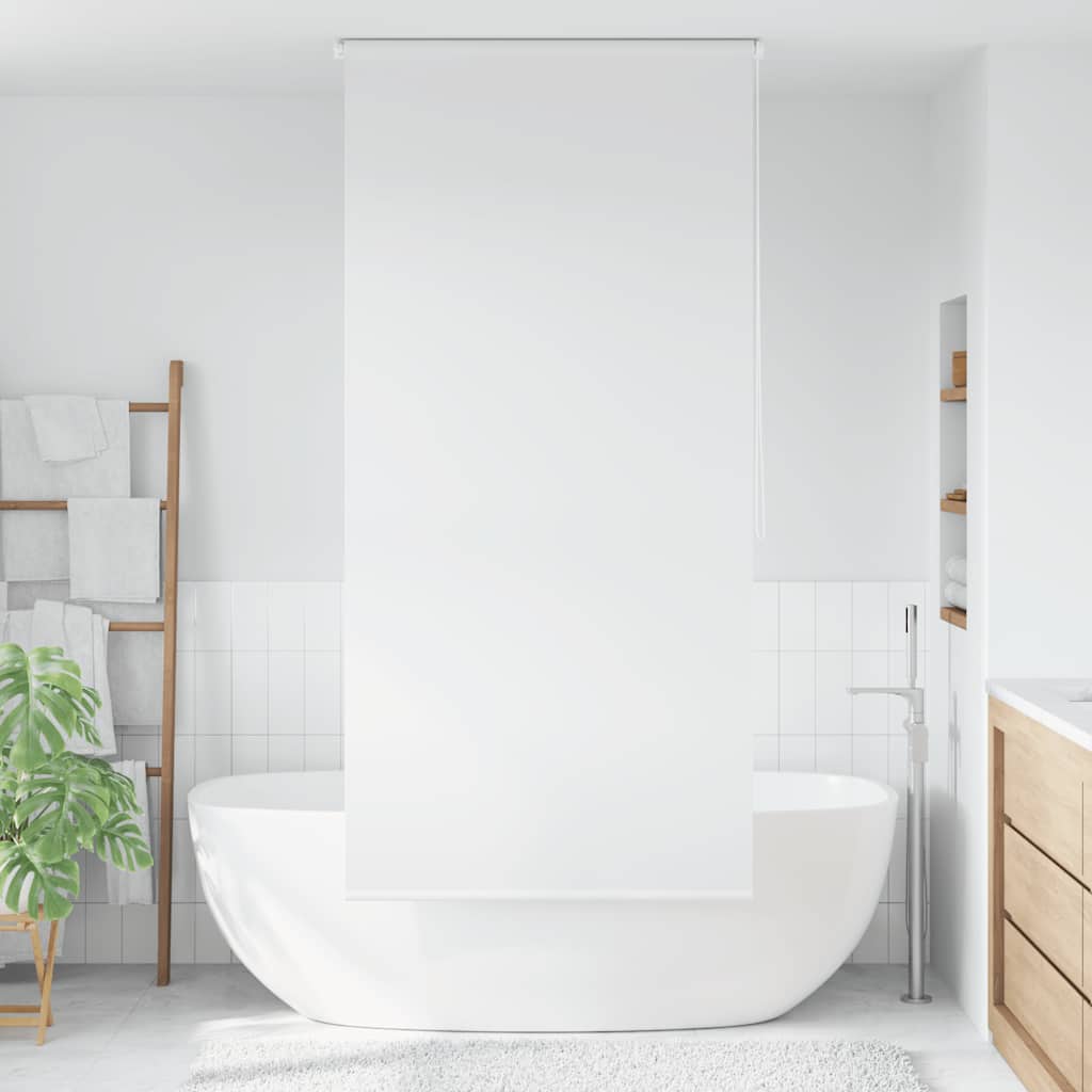Rullgardin för dusch 120x240 cm vit