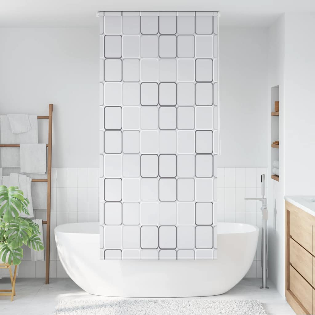 Rullgardin för dusch 100x240 cm fyrkant