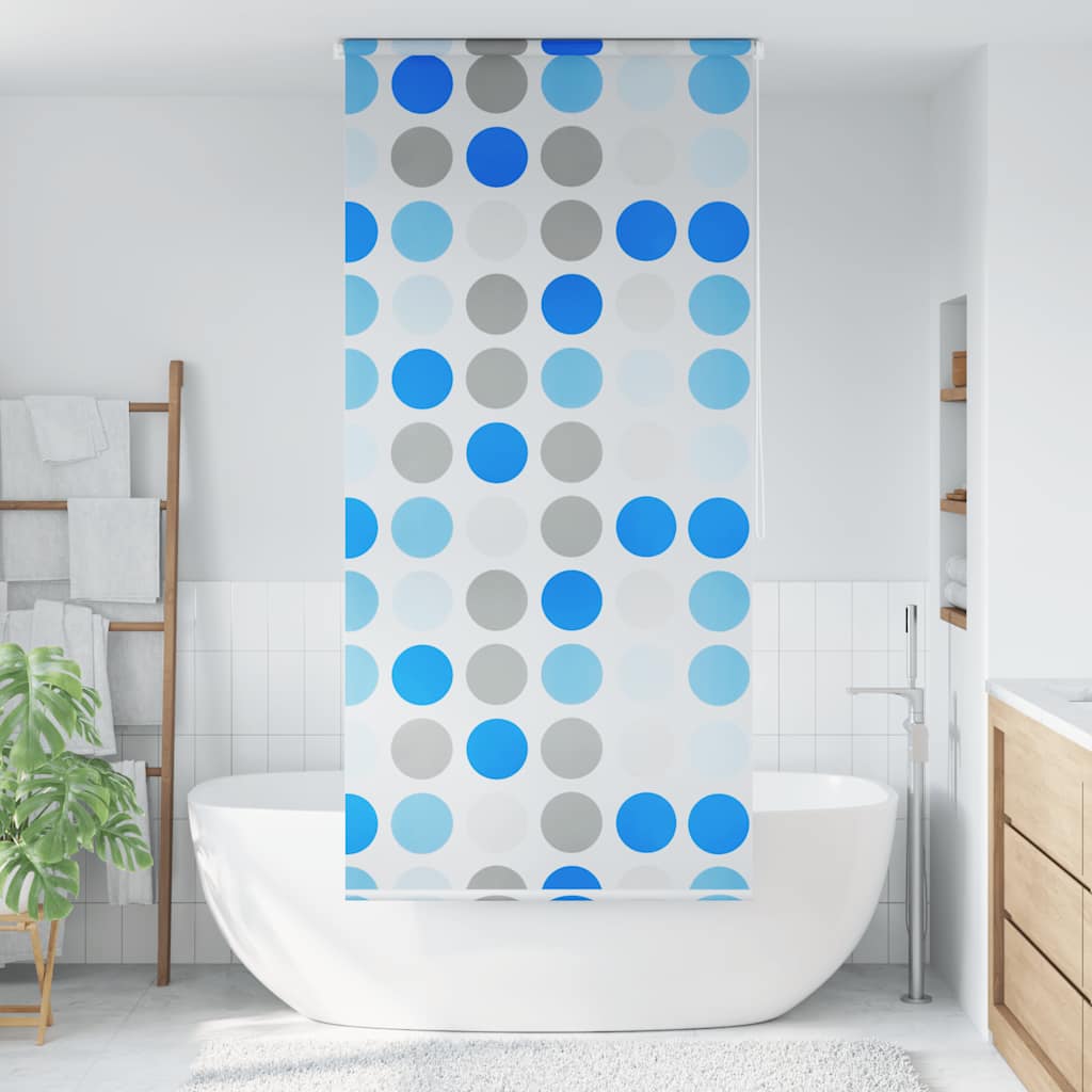 Rullgardin för dusch 120x240 cm cirkel