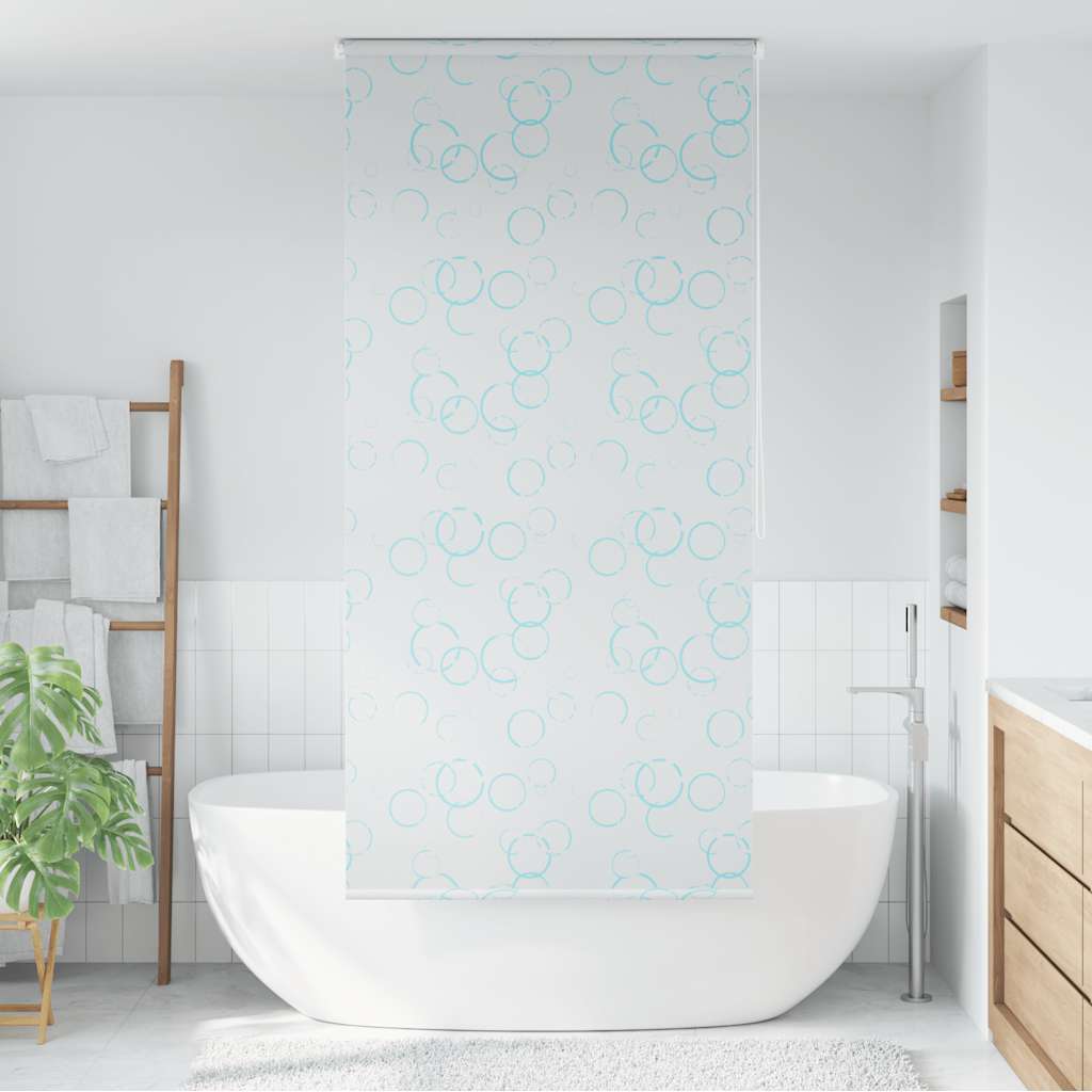 Rullgardin för dusch 100x240 cm bubbla