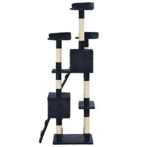 Katträd med klöspelare i sisal 170 cm blå