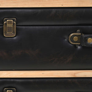 Byrå massivt granträ 80x36x75 cm