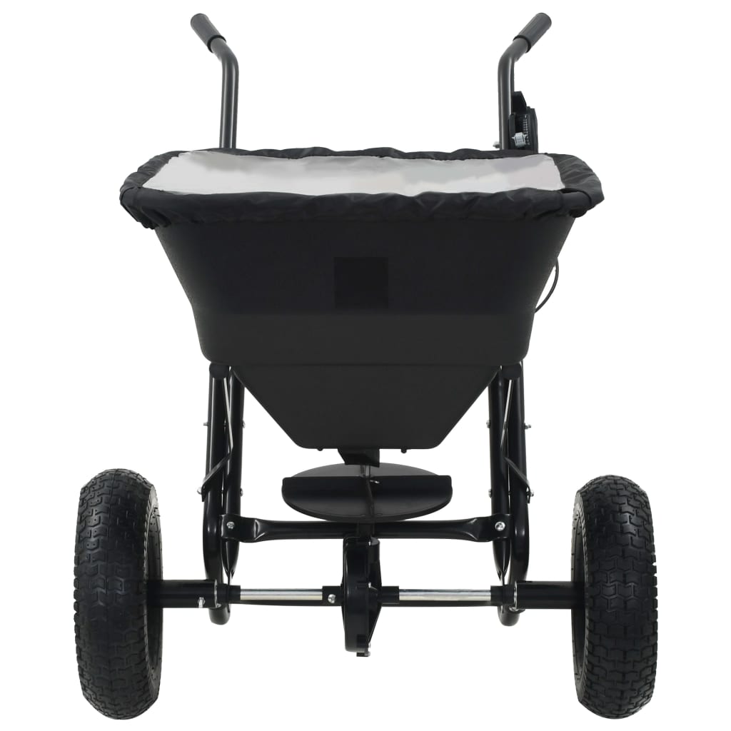 Saltspridare manuell PVC och stål 106x73x76 cm 45 L