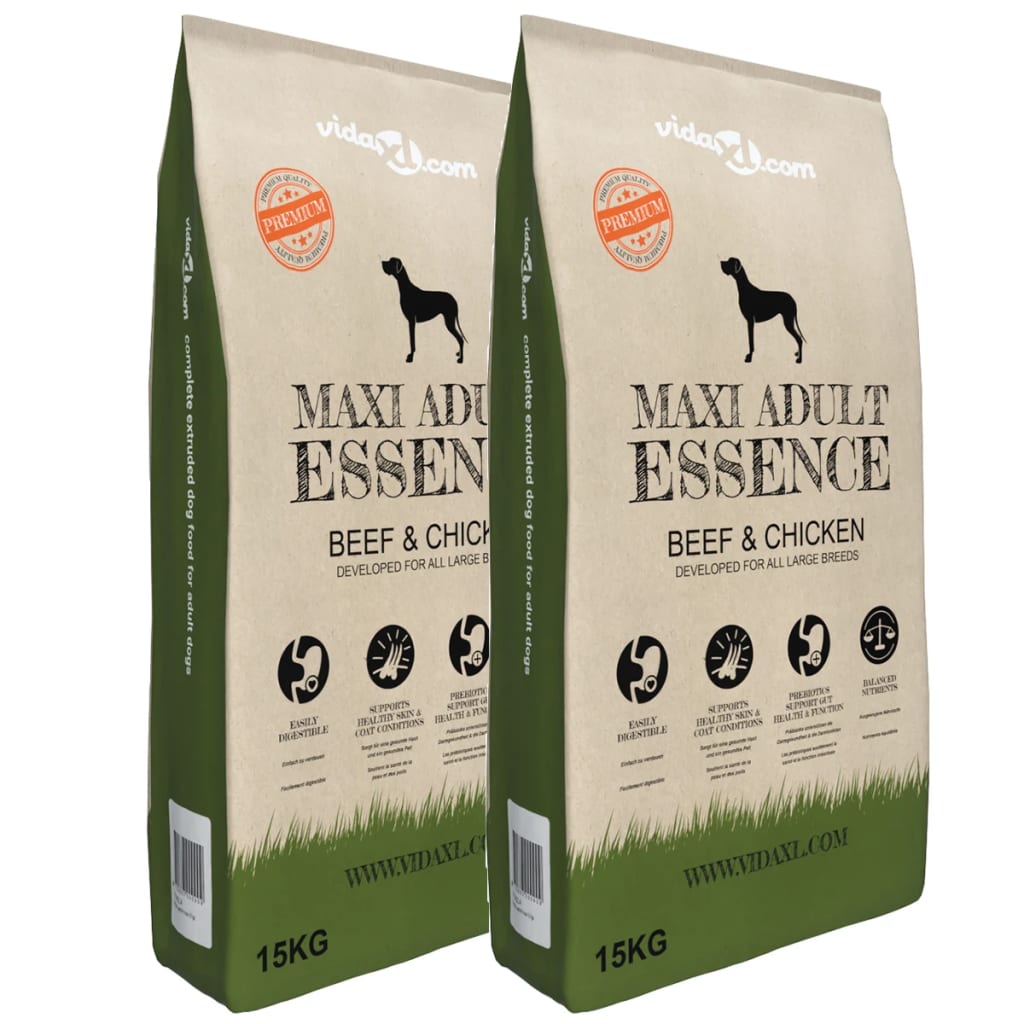 Premium Hundmat torr Maxi Adult Essence Beef&Chicken (2 x 15 kg)