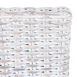 Matstolar 2 st ljusbrun kuburotting och mahognyträ