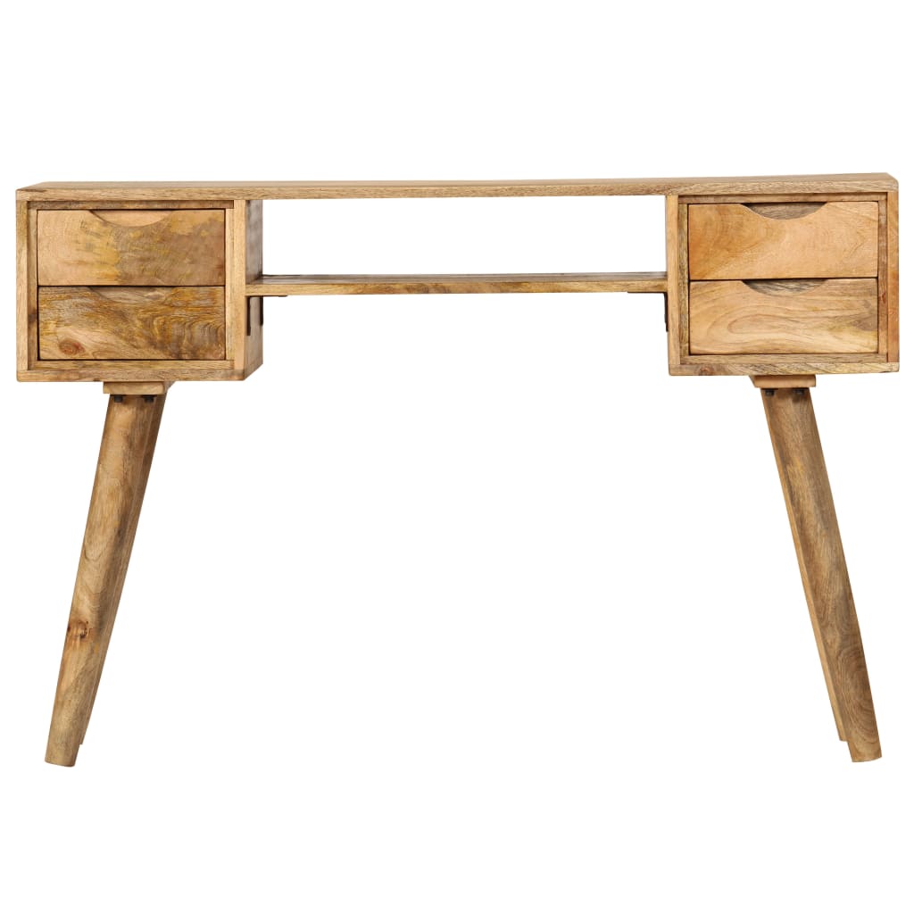 Skrivbord i massivt mangoträ 115x47x76 cm