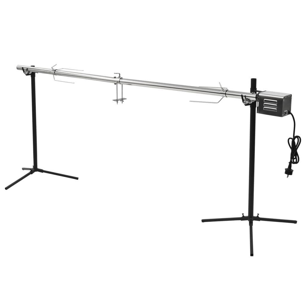 Automatisk grill med motor rostfritt stål 207x45x81 cm
