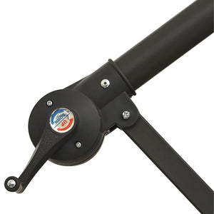 Frihängande trädgårdsparasoll aluminiumstång 350 cm terrakotta