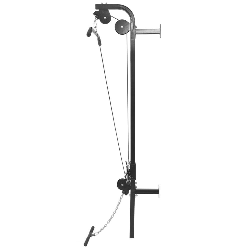 Väggmonterat power tower med viktskivor 40 kg