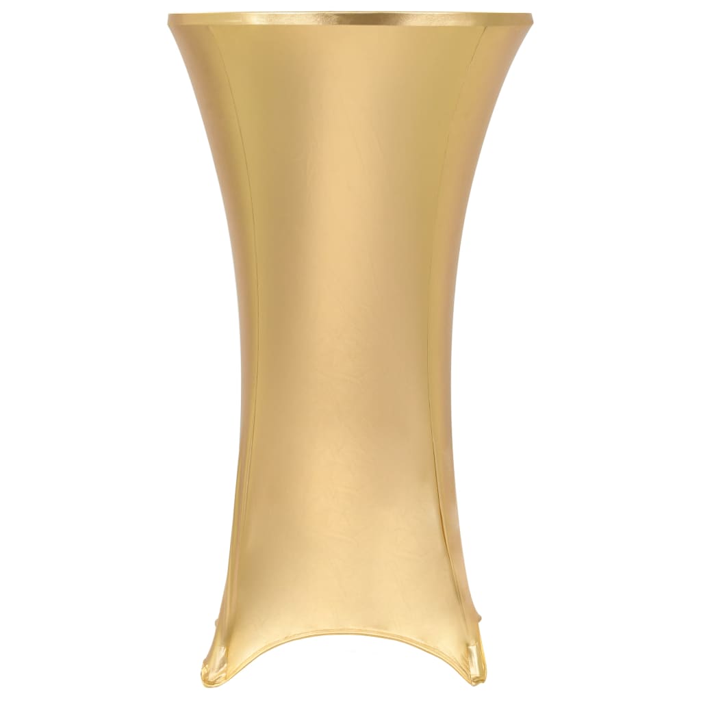 Bordsöverdrag 2 st stretch guld 70 cm