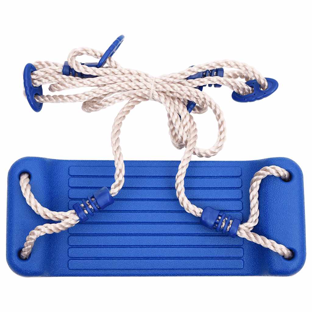 Gungsits med rep blå 37x15 cm PE