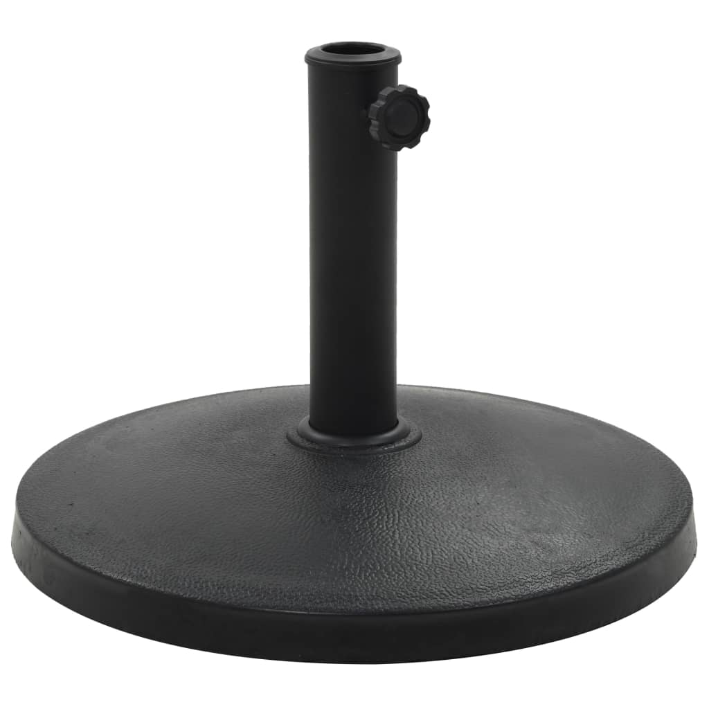 Parasollfot rund polyresin 10 kg svart