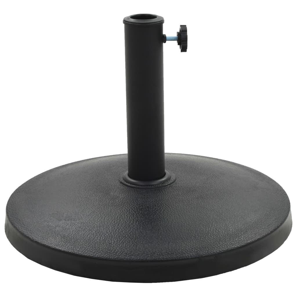 Parasollfot rund polyresin 10 kg svart