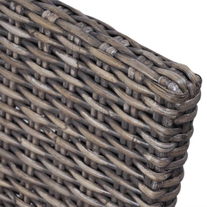 Matstolar 6 st brun kuburotting och mangoträ