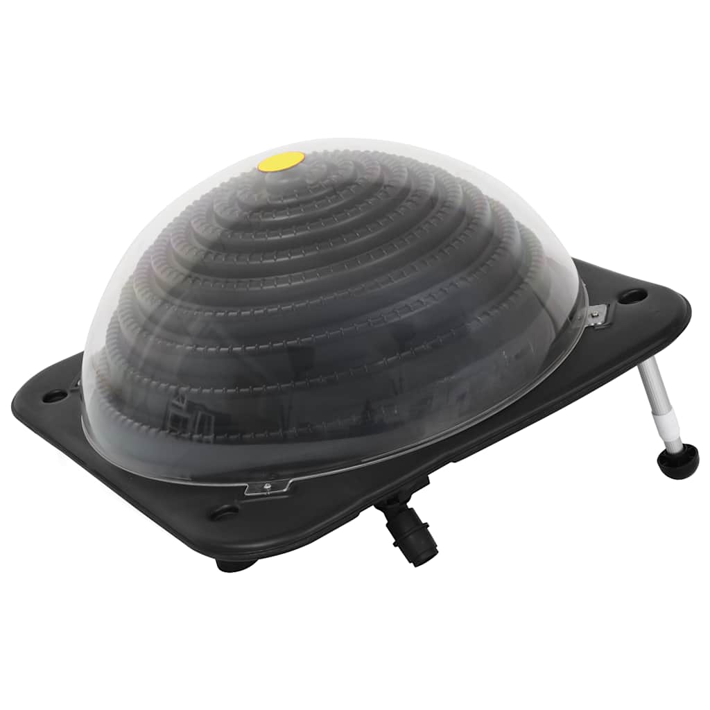 Soldriven poolvärmare 75x75x36 cm HDPE aluminium
