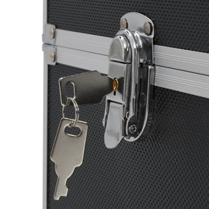 Sminklåda 37x24x35 cm svart aluminium