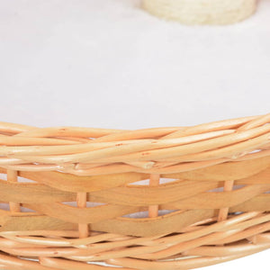 Katträd med klöspelare i sisal & naturlig pil