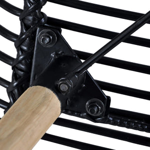 Matstolar 6 st naturlig rotting svart