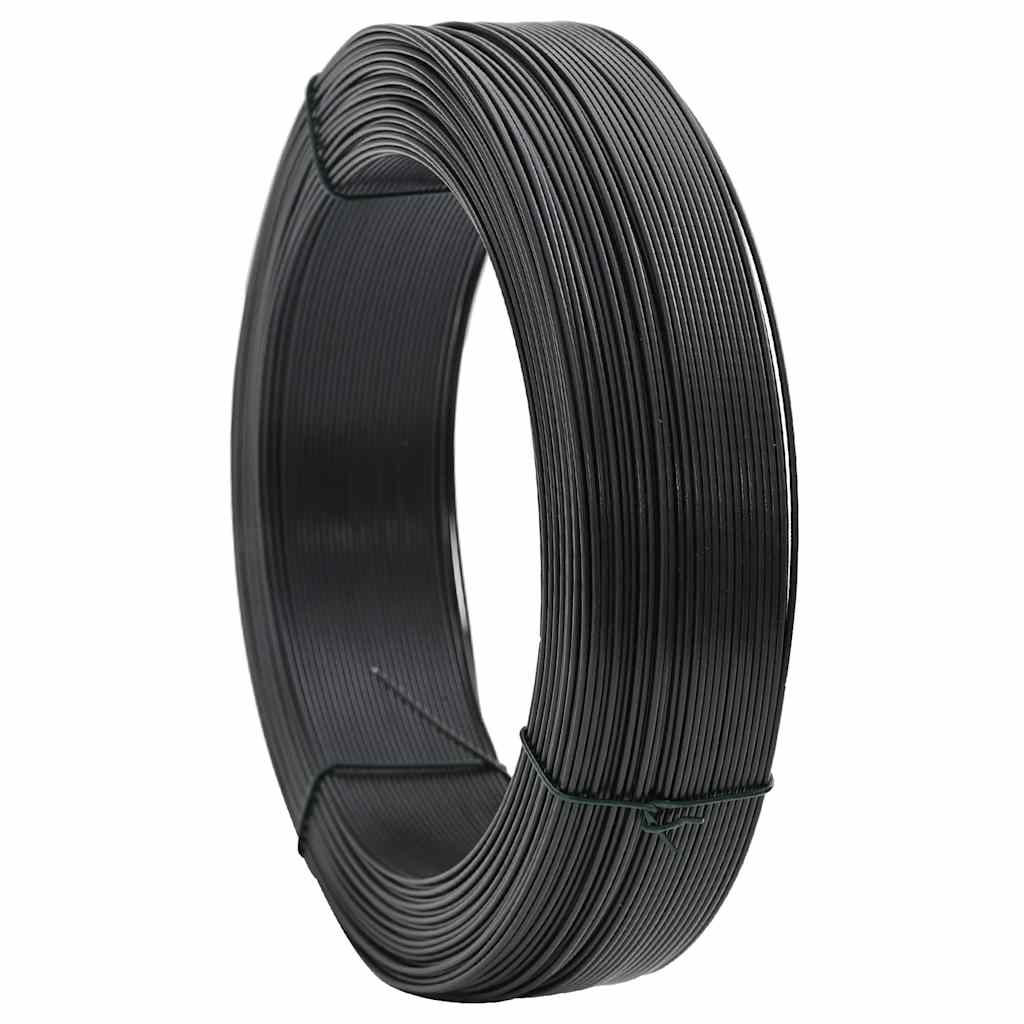 Stagtråd 250 m 0,9/1,4 mm stål antracit