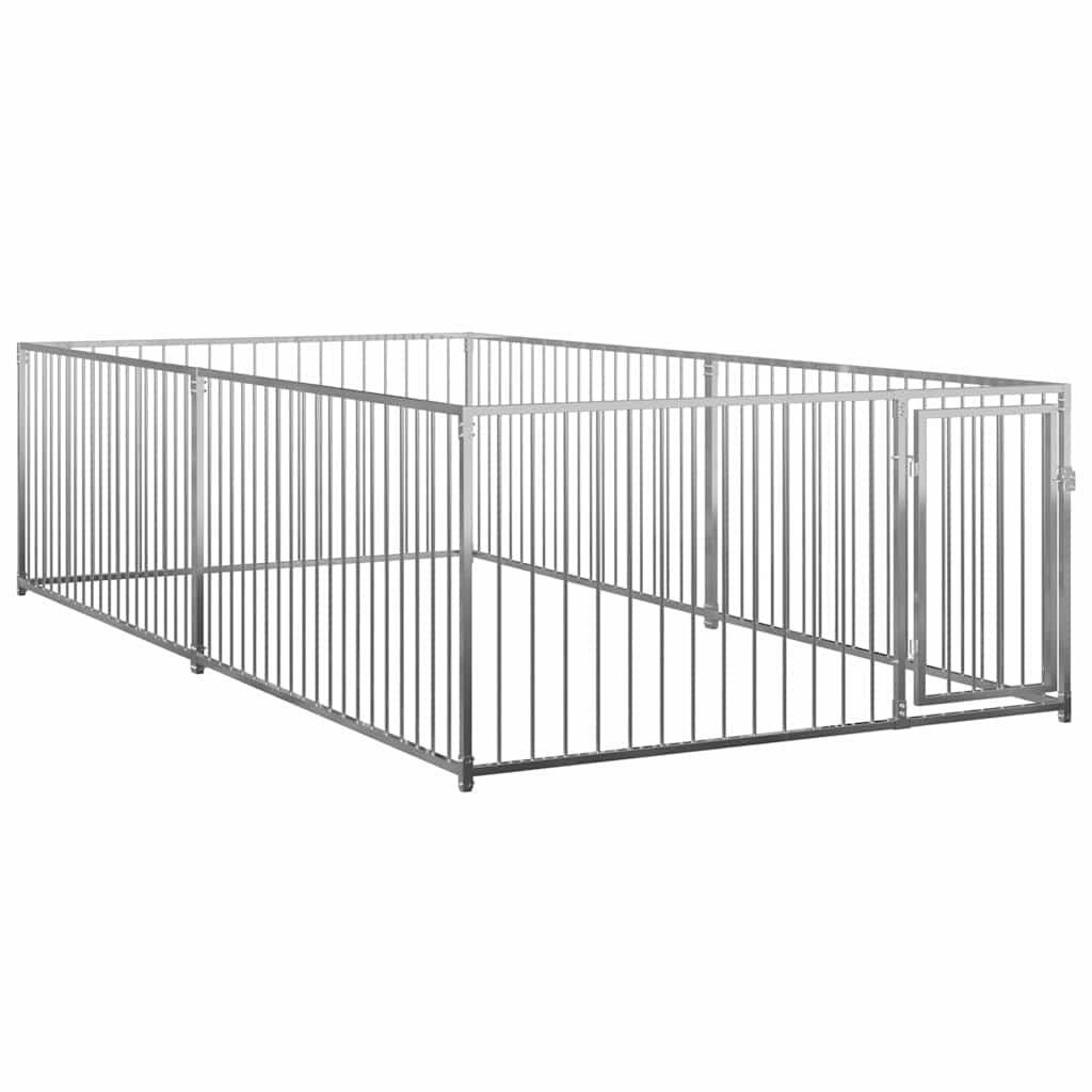 Hundgård för utomhusbruk 200x400x100 cm