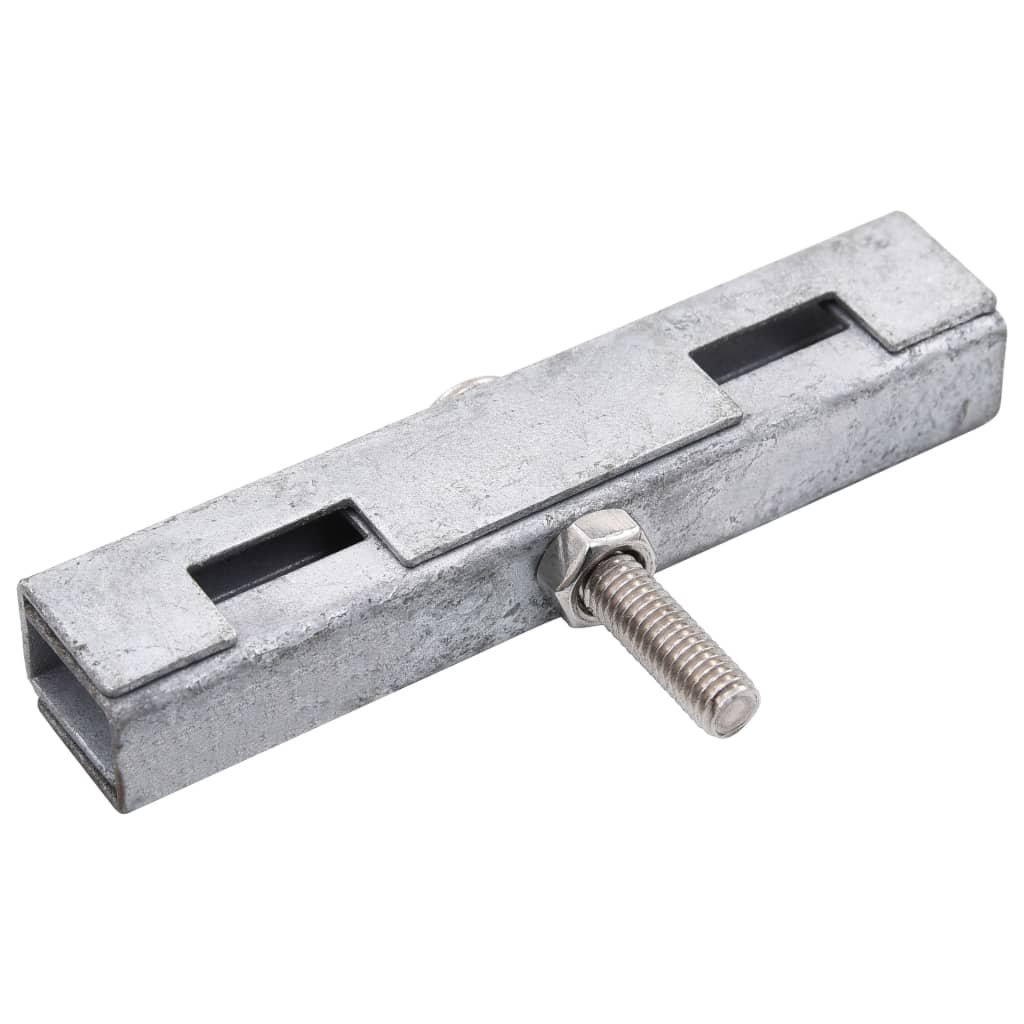 Sammankopplare för galler U-form 10 set silver