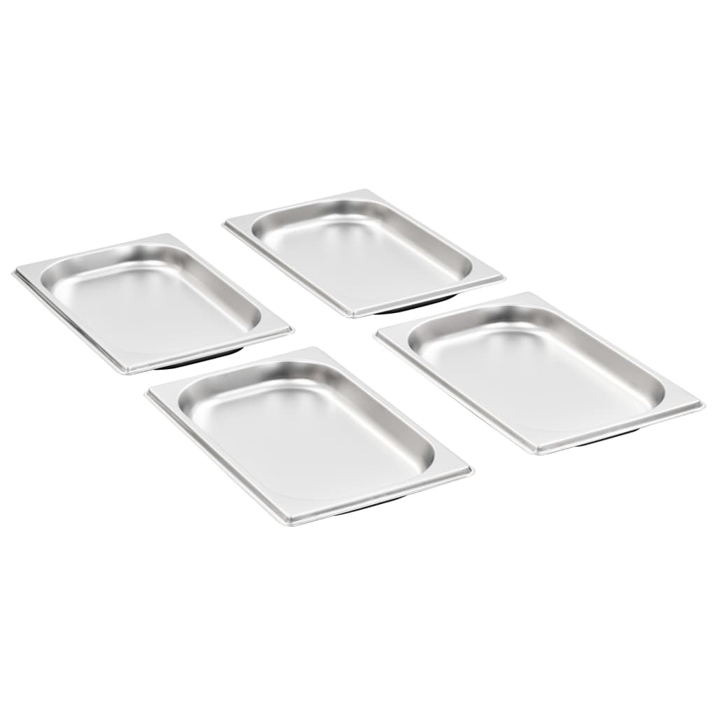 Gastronormkantiner 12 st GN 1/4 20 mm rostfritt stål