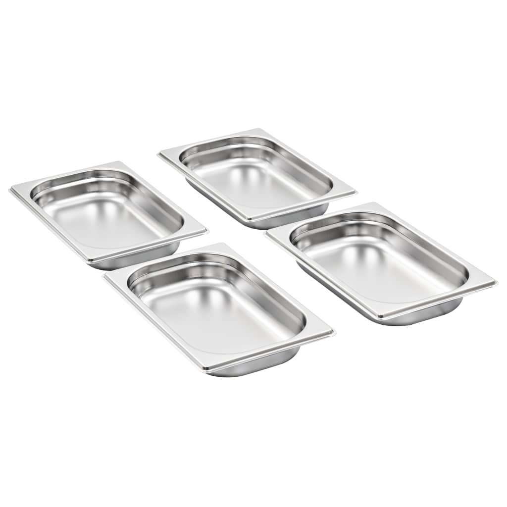 Gastronormkantiner 12 st GN 1/4 40 mm rostfritt stål