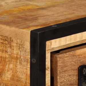 TV-bänk med lådor 120x30x40 cm massivt mangoträ