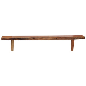 Vägghyllor 2 st 90x20x18 cm massivt akaciaträ